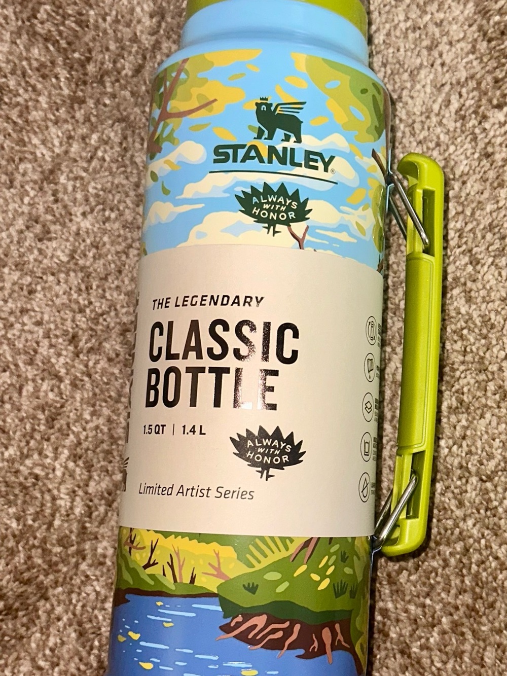 Stanley Green & Blue Nature Print Bottle